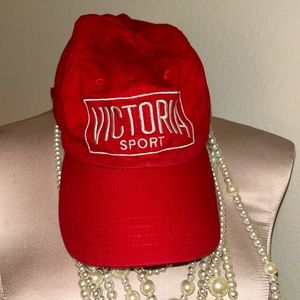 Victoria secret sport baseball cap hat red